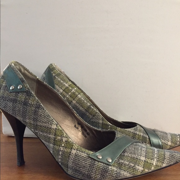 sage green pumps
